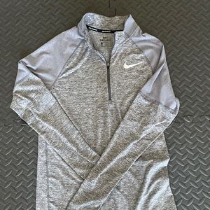 gray nike half zip